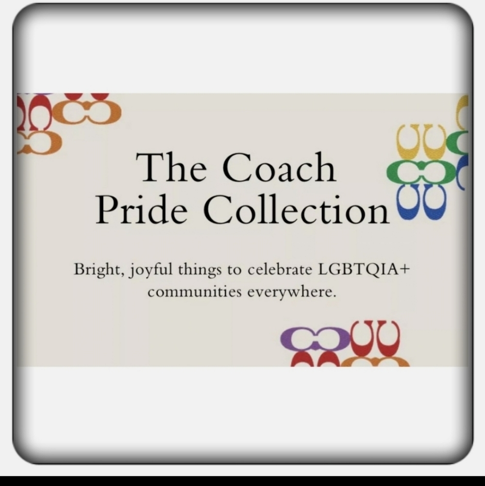 Limited Edition Coach Long Zip Around Wallet In Rainbow Signature Canvas - Picture 5 of 5